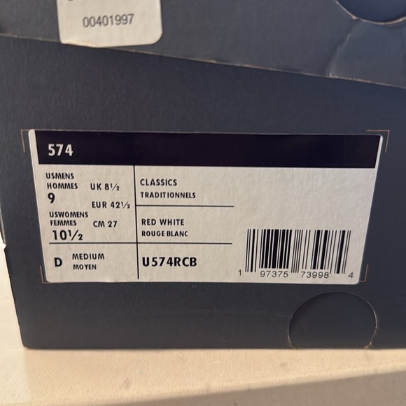 New Balance Size 9 Men’s Orange/White Classic Sneakers. - Picture 3 of 4